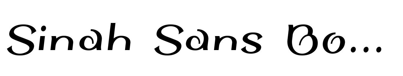 Sinah Sans Bold Italic